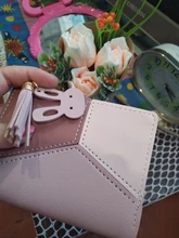 Billetera corta con cremallera para mujer, monedero con paneles a la moda, tarjetero de cuero