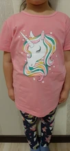 Camiseta de unicornio para niños y niñas, camisetas cortas de fiesta para chico y Chico s