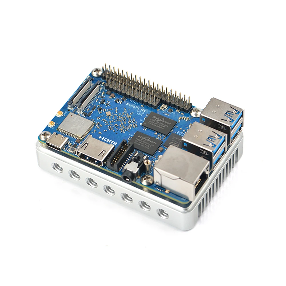 FriendlyARM NanoPi M4V2 4 Гб DDR4 Rockchip RK3399 SoC 2,4G и 5G двухдиапазонный WiFi, Поддержка Android 8,1 Ubuntu, AI и глубокого обучения