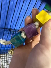 Jaula colgante de madera Natural para morder, juguete de pájaro, loro, masticable, juguetes con cascabel, regalo de Navidad, 1 unidad