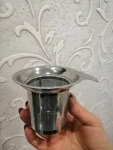 Colador de té separador de hojas de té, embudo de borde redondo, filtro de malla de alambre individual de acero inoxidable
