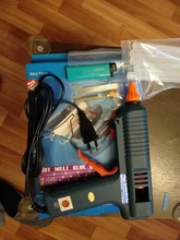 Pistola de pegamento de fusión en caliente de 150W, con Control de temperatura para el hogar, manualidades, fabricación Industrial, uso de barras de pegamento de 11mm, boquilla de cobre puro