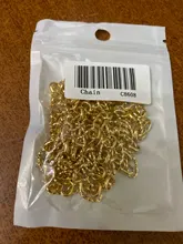 GUFEATHER C86, accesorios de joyería, cadena de bricolaje, chapado en oro de 18k, 0,3 micras, collar de pulsera de bricolaje, hecho a mano, fabricación de joyas, 1 m/lote