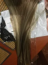 Leeons-extensiones de cabello con Clip 6H/613 #, conjunto de 6 unidades, 16 pinzas, cabeza completa, 55Cm, postizos de fibra sintética recta