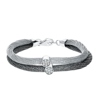 

Silver Bracelet with cubic zirconia sunlight sample 925