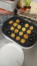 Pequeño fabricante de Takoyaki de la parrilla de barbacoa Mini sartén de carne de placas de pulpo máquina de bolas 20 agujeros 110V 220V, UE nos
