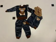 Ropa de moda para bebés, otoño e invierno, ropa cálida para niñas, traje deportivo para niños, ropa para bebé recién nacido, conjuntos de ropa infantil