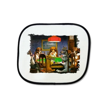 

PARASOL DOGS PLAYING POKER sunshield car