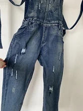 Hombre Denim Jeans de moda de los hombres de la primavera de 2021 otoño mono, mono pantalones con pechera pantalones Casuales