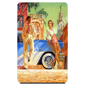 

Cuba souvenir magnet vintage tourist poster