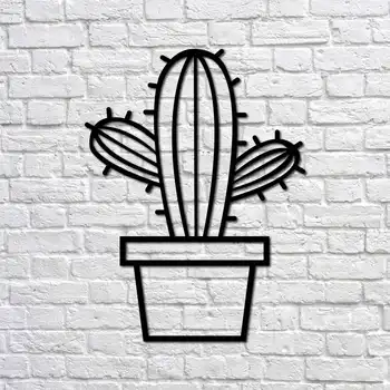 

Металлический декор стен Cactus I 70x54 cm дизайн интерьера домашнего