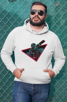 

Angemiel Wear Fighting Machine White Men 'S Hooded Sweatshirt