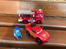 Disney Pixar-Juguetes de los personajes de Cars para niños, coches de juguetes de Cars 2 3, Lightning McQueen, Mater Jackson, Storm Ramirez, 1:55, vehículo fundido a presión, juguete de metal de aleación para chicos