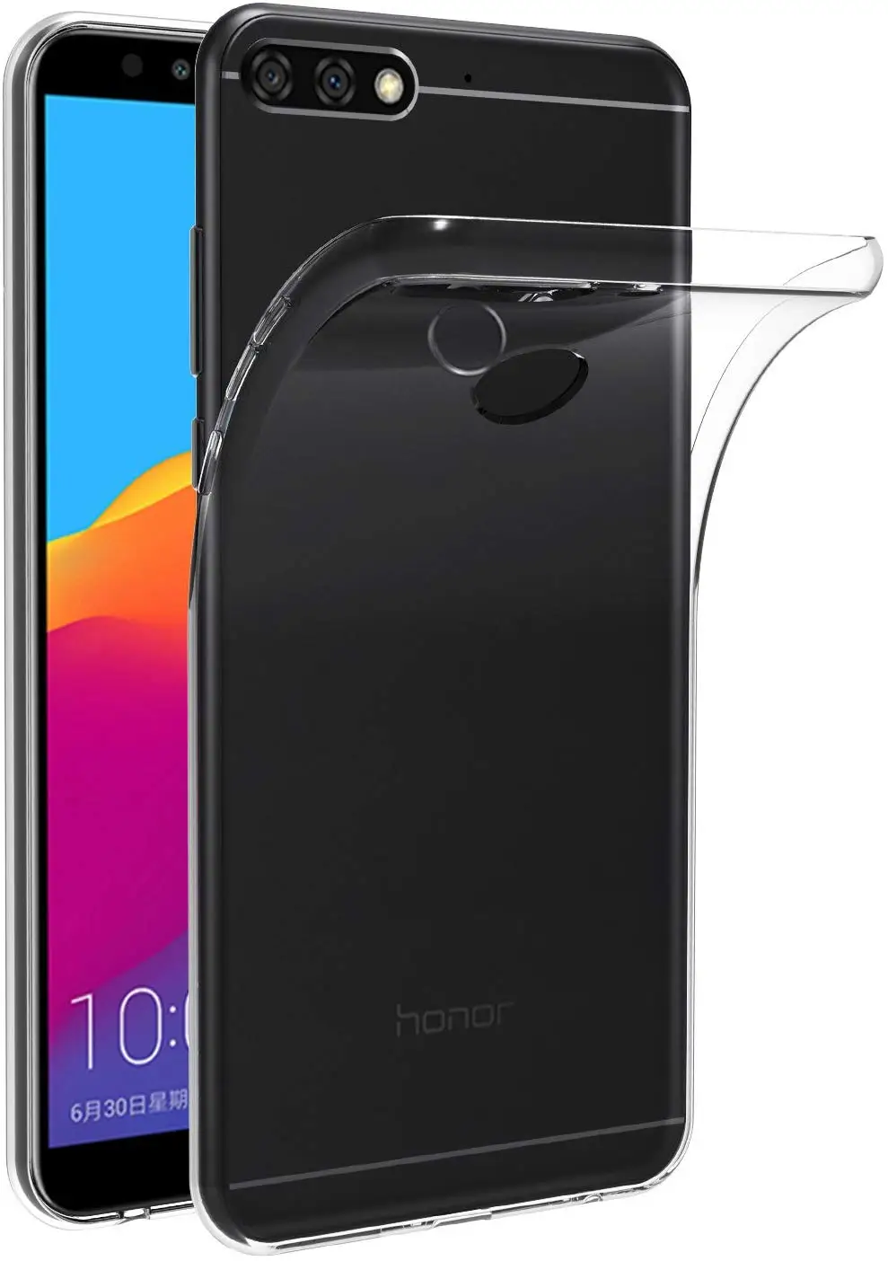 Прозрачный чехол-подставка для Honor 7C