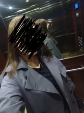 Gabardina larga X holgada de estilo coreano para mujer, abrigo de doble botonadura con cinturón, manto de dama, rompevientos, prendas de vestir de primavera y otoño, color gris