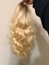 Nadula-pelucas de cabello humano Rubio degradado, peluca completa de encaje prearrancado con pelo de bebé, peluca con malla Frontal 13x 4/360, peluca Frontal de encaje T4/613