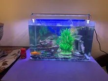 Superfino acuario con LEDs iluminación planta acuática luz 18-75CM Extensible impermeable Clip lámpara para tanque de peces 90-260V