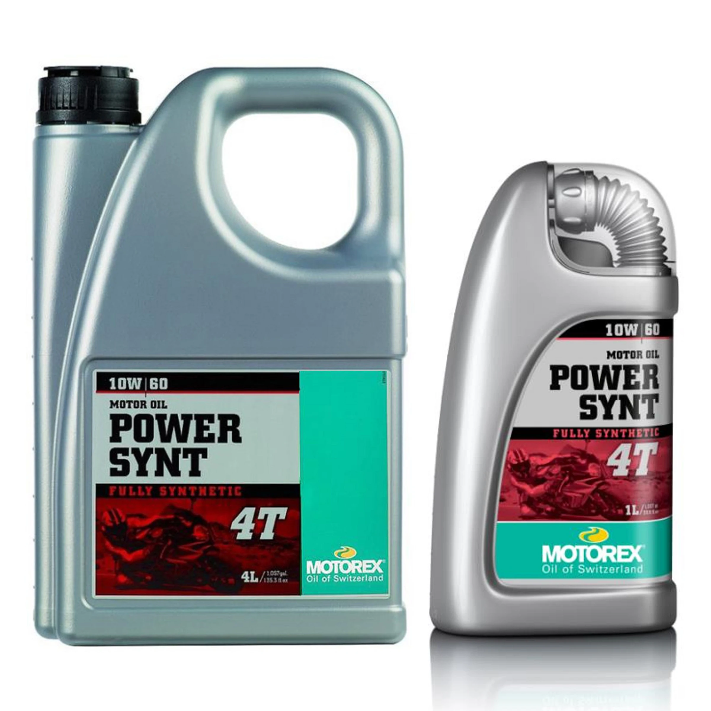Motorex Mt052I004T-Oil Motore Power Sync 4T 10W60 Motociclo Sintetico 1 Litro 4 Litri Moto