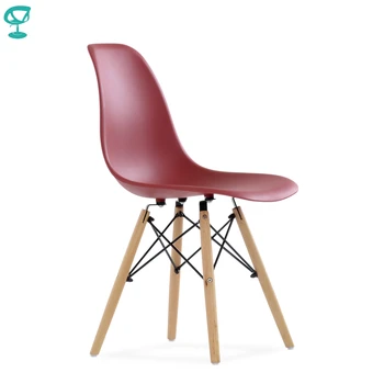 

95758 Barneo N-12 Plastic Wood Kitchen Breakfast Interior Stool Chair Kitchen Furniture Bordeaux color free shipping in Russia
