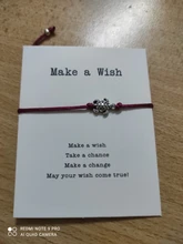 Pipitree-pulsera con abalorio de tortuga de mar de la suerte para mujer y niño, brazalete de cordel rojo, Pulseras de deseos, regalo, joyería