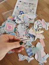 Paper Embellishments Die-Cuts Scrapbooking Journal Craft Foil-Design Printed Ephemera