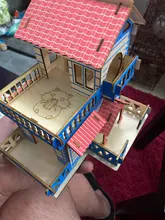 Hamster Hideout Wooden Hut Small Animals Double Layer Villa Rat Room House Cage 50JD