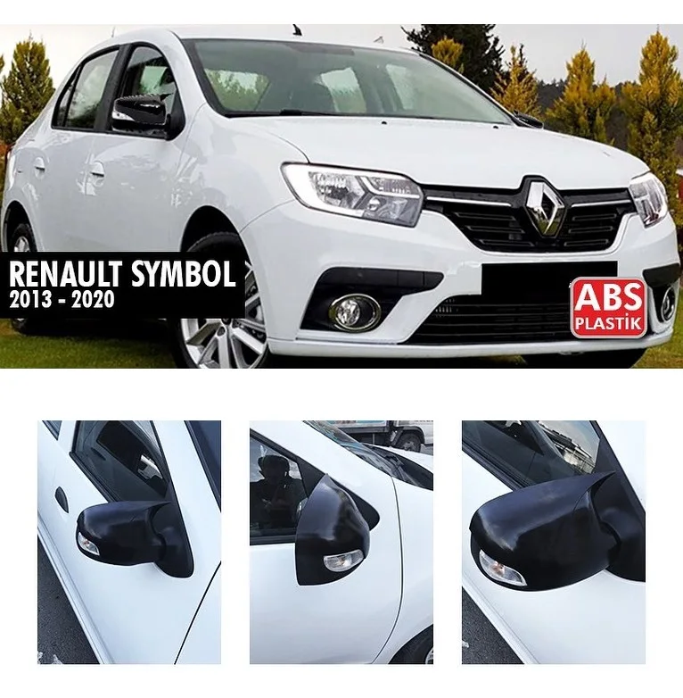 

Зеркальный чехол для Renault Symbol MK3 3rd gth M4 Look, аксессуар, яркий черный чехол с Бэтменом летучая мышь, автомобильные щитки, Внешние детали, 2013 2020