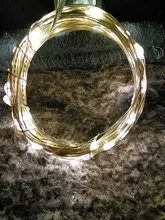 Christmas-Light Timer Decoration Led-String Copper-Wire-Garland Remote-Control Waterproof