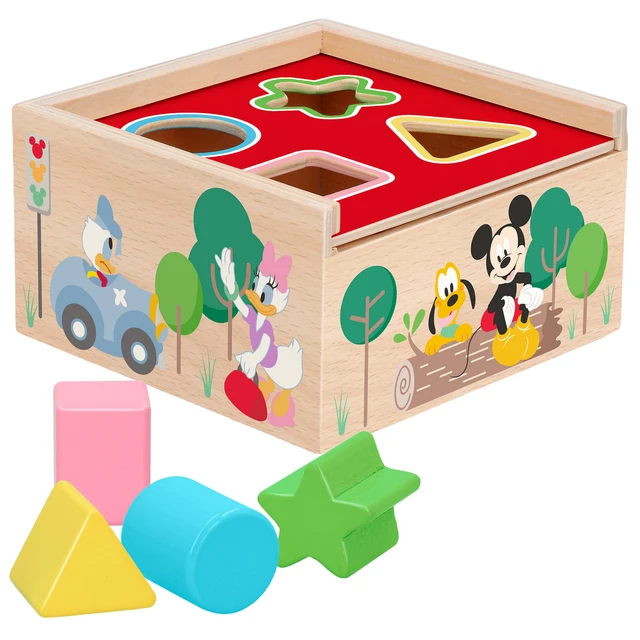 nitrógeno partido Republicano Subrayar Cubo 4 formas encajables madera natural Disney baby by WOOMAX, Cubo  encajables bebé 5 Piezas, Juguetes para Apilar y Encajar, Juguetes bebés 1  año, Juegos educativos niños 1 2 años, Bloques infantiles Disney _ -  AliExpress Mobile