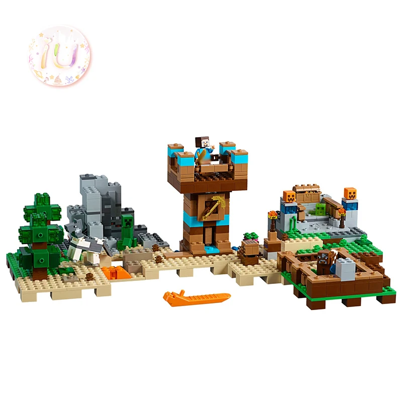 

BELA 10733 My Worlds Series The Crafting Box 2.0 Building Blocks Birthday Gift Toys For Children 632 Pcs Compatible 21135