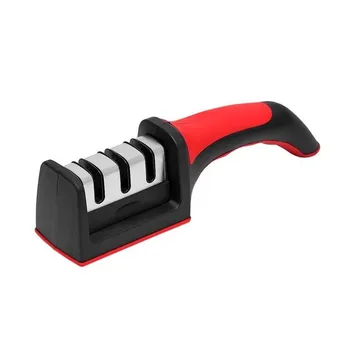 

Sharpener 3 stages sharpener comfortable handle blades excellent kitchen household 6672