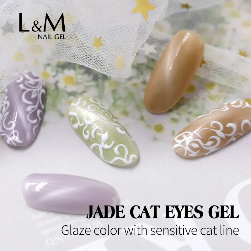 12 шт. ibdgel Jade Cat гель для глаз 3D кошачий глаз эффект Гель-лак для использования с магнитом лак УФ светодиодный гель лак