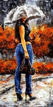 

Painting by Numbers girl in jeans under the umbrella 40x50 (markdown)