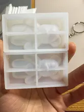 Moldes UV de silicona con forma de oso para joyería, moldes de resina para joyería, DIY, llavero, juguetes para niños