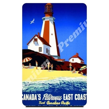 

Canada souvenir magnet vintage tourist poster