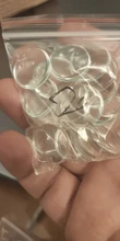 Aclovex-cabujón de cristal transparente para fabricación de joyas, cabujones redondos con parte trasera plana de 12mm, 20mm y 25mm, 1 paquete