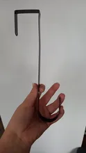 Colgadores con forma de gancho de hierro para puerta, estante de almacenamiento extraíble, organizador para Navidad, corona, abrigo, bolsa, sombrero, Bata
