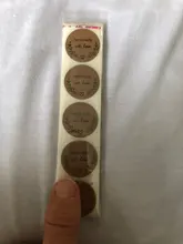 Pegatinas de papel Kraft Natural hechas a mano para embalaje, sello de Gracias pegatina, papelería, 500 Uds.