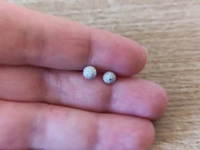 KAMERAON de marca Original de plata 925 pendientes con tuerca para mujeres ronda de esmalte de astigmatismo joyería de moda de oro mujer amentos