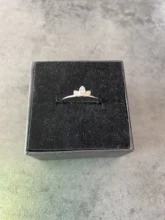Finger-Rings Wedding-Bands Statement-Jewelry Clear ROXI Three-Stone 925-Sterling-Silver