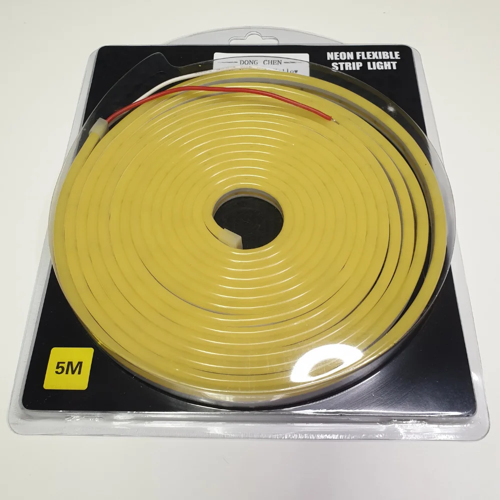 Flexible neon LED strip 5 m flexible neon with power supply and without 12 V 6*12mm