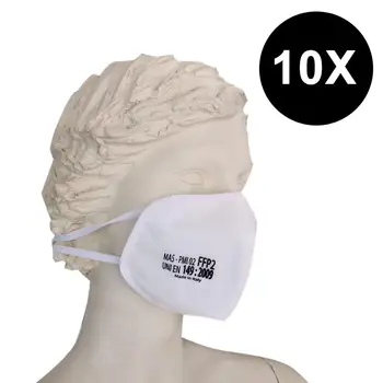 

Mascherina FFP2 senza valvola protezione per viso in tessuto non tessuto - confezione da 10 pezzi…