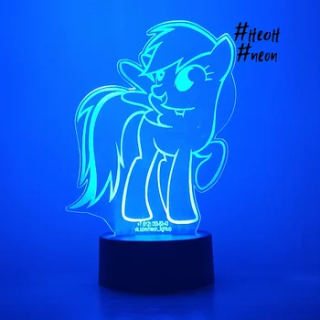 

3D Pony lamp