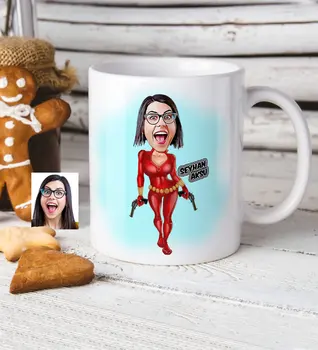 

Personalized Devil Women Cartoon White Mug Cup-1