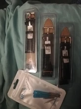 UTHAI Z08- Correa de cuero genuino para reloj, accesorios para reloj de 10-24mm, de colores marrones, de alta calidad