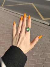 Vintage Color Retro cambio anillo Oval emoción sentimiento cambiante anillo de Control de temperatura de Color anillos para las mujeres