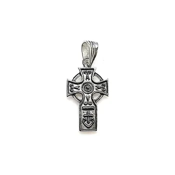 

Pendant 925 sterling silver m 23mm. Cross oxidized [AA8319]
