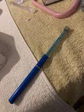 PinPai-pincel para manicura con diamantes de imitación, mango de Metal con diamante, pintura de uñas acrílicas, Gel UV