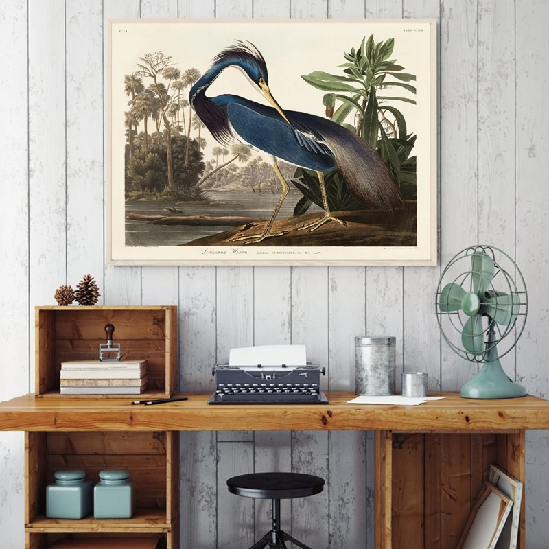 Blue Heron Print