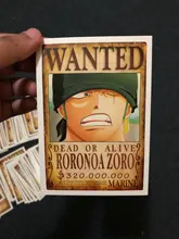 100 hojas/Set Anime One Piece Wanted Marine postal colección de personajes tarjetas de felicitación Tarjeta de mensaje Fans regalo